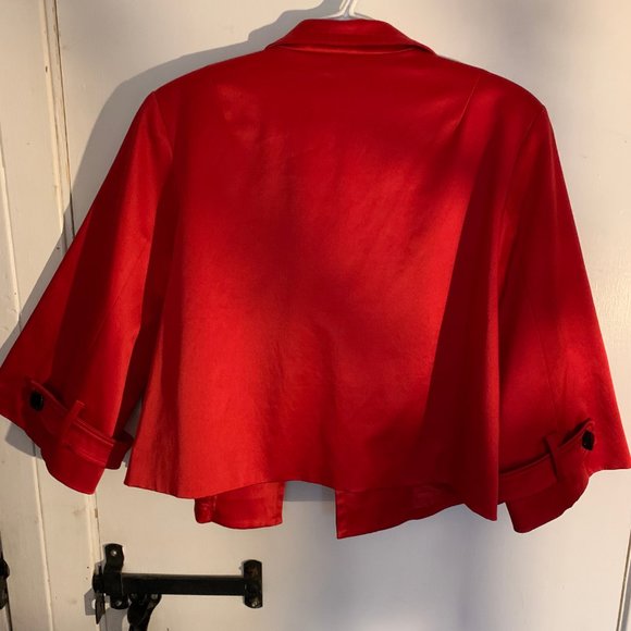 Nygard Collection cropped blazer 12 red - Picture 3 of 6